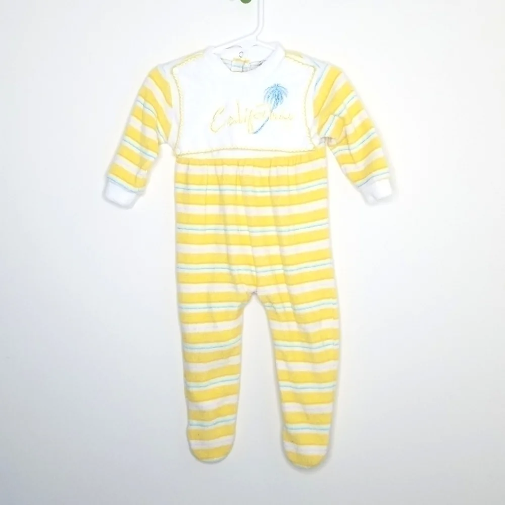 Moda Bimbo Viomikar California Terry Onepiece Footie 6-9m